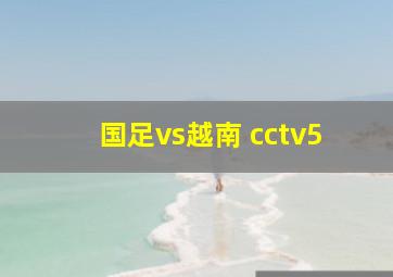 国足vs越南 cctv5